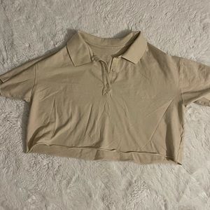 Cropped Aerie Polo